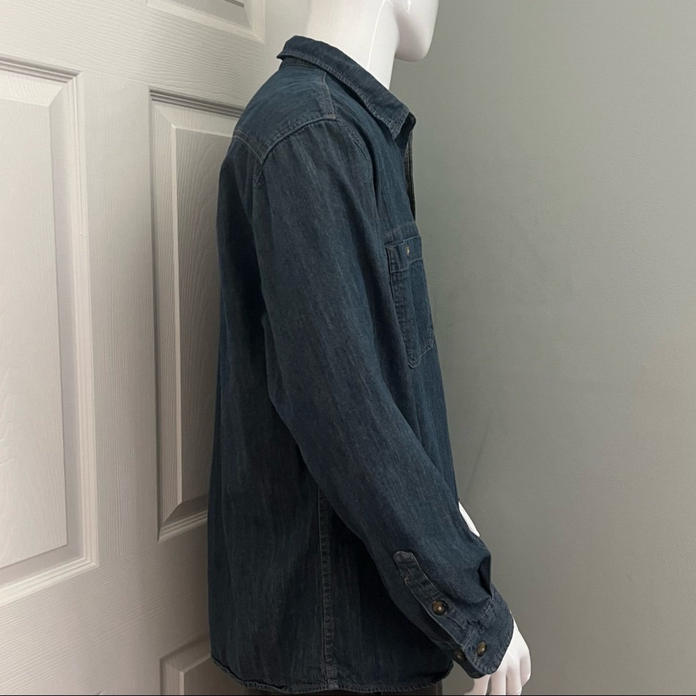 Dickies Dirty Denim Long Sleeve Button Down Work Shirt SIze XL - Picture 6 of 16